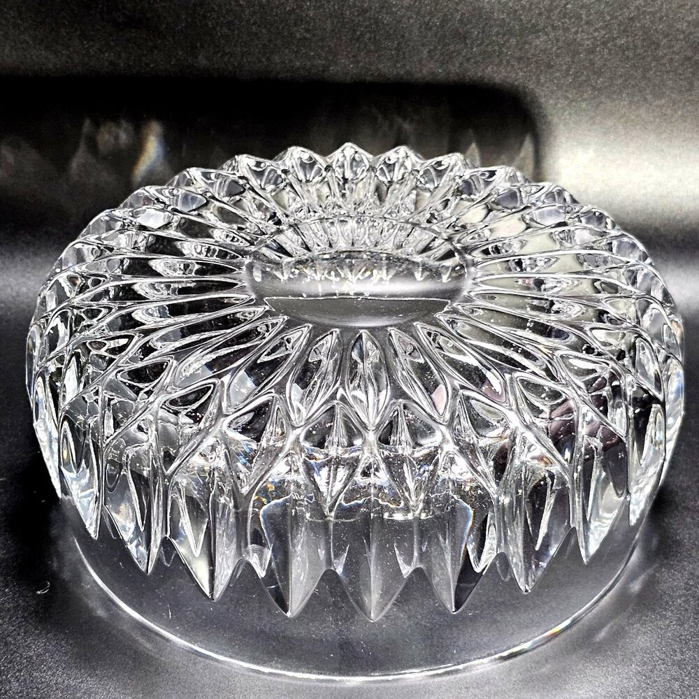 Gorham Althea Serving Bowl 6.25" lead crystal vtg luxury servingware 1980s - Picture 4 of 7